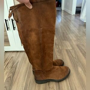 Elegant Tan Over the Knee Boots